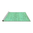 thumbnail image 2 of Ahgly Company Machine Washable Indoor Rectangle Solid Turquoise Blue Modern Area Rugs, 2' x 4', 2 of 4