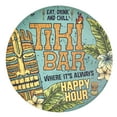 thumbnail image 5 of American Art Decor Tiki Bar Round MDF Wall Plaque - 20" x 20" x 0.35", 5 of 6