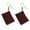 Wine Red, variant on Funny Stackable Paper Book Drop Dangle Earrings for Women Gold-Toned Stack of Books Reading Dangling Fish Hook Earrings 3D Classic Librarian Graduation Teacher Student Back to School Jewelry