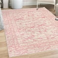 thumbnail image 1 of Vintage Decorative Rug, Abstract Design Soft Pastel Colors of Swirling Branches Repetitive Art, Quality Carpet for Bedroom Dorm and Living Room, 6 Sizes, Pale Pink, by Ambesonne, 1 of 4