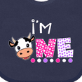 thumbnail image 4 of Inktastic I'm 1 Cute Cow and Polka Dots Boys or Girls Baby Bib, 4 of 4