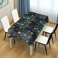 thumbnail image 4 of Yayeee Tablecloths 60" x 108" Rectangle Wrinkle Resistant Party Table Cover, Gold Peacock Pattern, 4 of 8