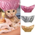 thumbnail image 4 of shenmeida Pet Shower Cap Waterproof Hat: Shower Dog Ear Covers Overhanging Pet Bath Ear Protection Shower Cats Ear Drops Guard for Kitten Puppy Small Pets Bath, 4 of 8