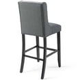 thumbnail image 4 of Modway Baronet Bar Stool Upholstered Fabric Set of 2 in Gray, 4 of 7