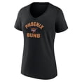 thumbnail image 2 of Women's Black Phoenix Suns Overtime Team V-Neck T-Shirt, 2 of 3
