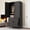 71inch-Black, variant on avobird 60" Tall Metal Wardrobe Cabinet with 1 Drawer and Hanging Rod, 2 Doors Wardrobe Closet with Shelf for Bedroom, Beige