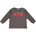 thumbnail image 3 of Inktastic Strawberries Summer Strawberry Fruit Girls Long Sleeve Toddler T-Shirt, 3 of 5