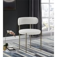 thumbnail image 6 of Meridian Furniture Beacon Cream Boucle Fabric Dining Chair, 6 of 8