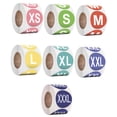 thumbnail image 2 of 7 etiquetas adhesivas coloridas para tallas de ropa, letras para álbum de recortes, 3,5 cm codificadas 3XL, de tamaño para pantalone, 2 of 5