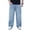 a01Light Blue, variant on Baggy Jeans for Men Y2K Streetwear Vintage Wide Leg Loose Fit Denim Pants Hip Hop Skater Carpenter Jean Gray 32
