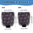 thumbnail image 3 of Microfiber Car Wash Gloves With Chenille & Polyester Terry Scratch-Free Cleaning Elastic Cuffs Simple Line Art Hot Dogs, 3 of 8