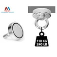 thumbnail image 5 of Powerful Magnet, 220 Lbs Pulling Force Strong Neodymium Magnet Heavy Duty, Rare Earth Magnets with Eyebolt, Diameter 1.89 inches Pack of 2$$Tools & Hardware Other, 5 of 5