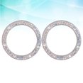 thumbnail image 1 of Raindrops 2Ud Aro Decorativo Para Motor De Plateado Con De Rhinestones Elegante, 1 of 8