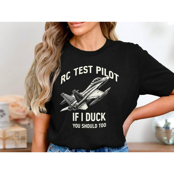 SEIKEMS RC Test Pilot T Shirt, Funny Remote Control Plane Tee, RC Flying Hobby Gift, Aviation Enthusiast Shirt, Model Airplane Lover Tee