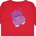 thumbnail image 4 of Inktastic Cute Purple Hippo Head Boys or Girls Long Sleeve Toddler T-Shirt, 4 of 5