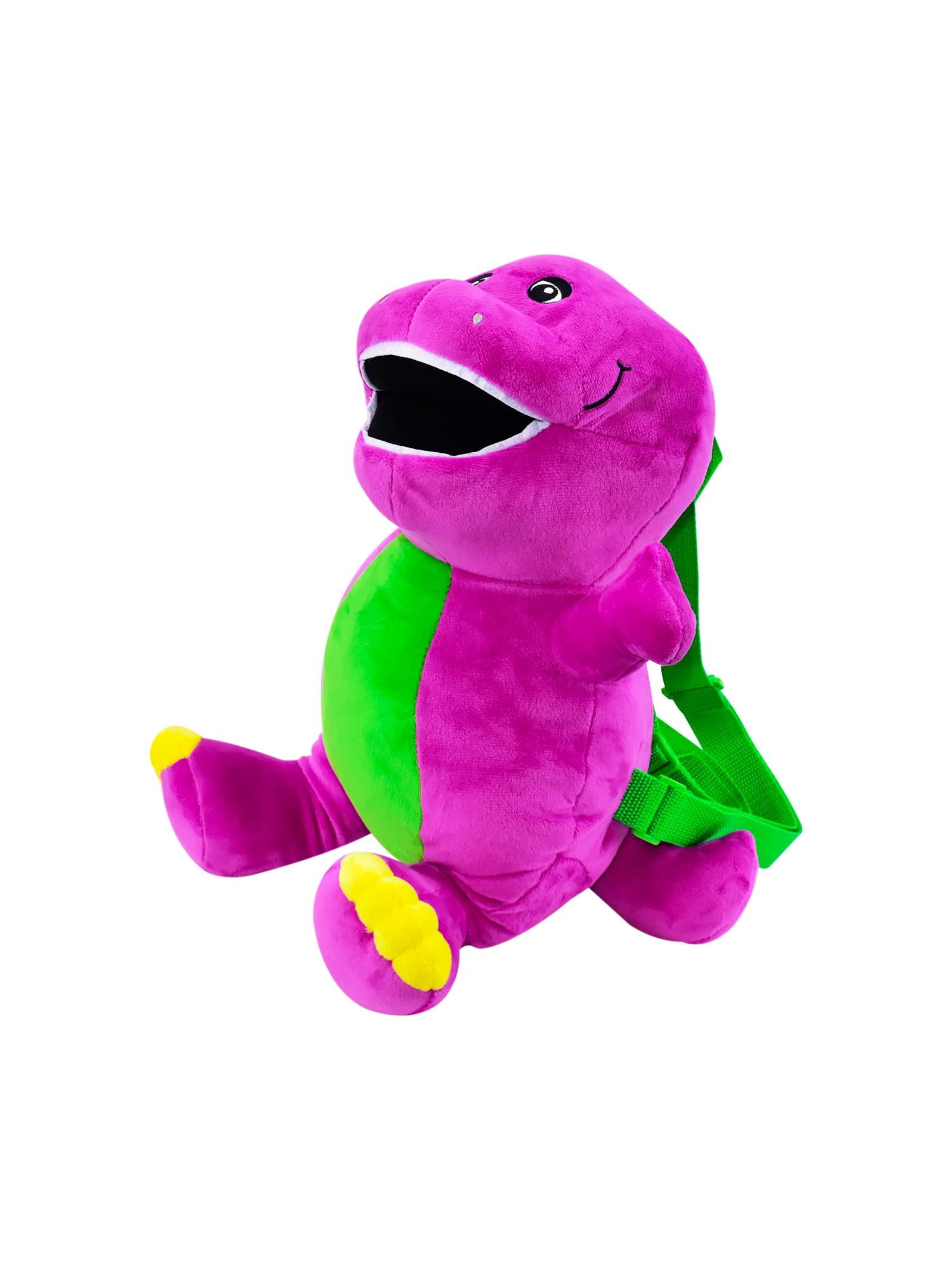 Barney Plush Backpack, Mini Handbag with Adjustable Shoulder Straps, Purple