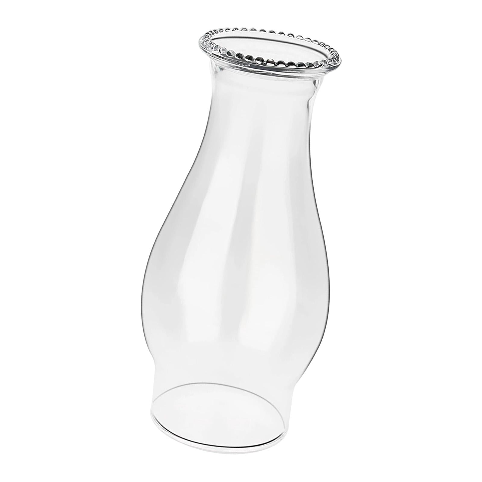 EHJRE Oil Lamp Fireplace Attachment, Clear Lantern, Retro Oil Lantern, Accessory with 7.6 Cm Base And Glass Shade for Hallway, Dining Room And Firepla