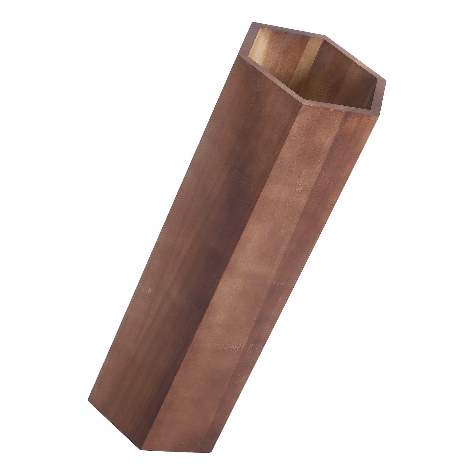 WHAMVOX 1Set Walnut Wood Umbrella Storage Holder with Water Collection for Business Owners