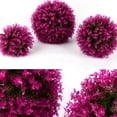 thumbnail image 4 of 24" Eucalyptus Grass Ball Home Décor Wedding Decor Purple Home Decor Fake Boxwood Balls DIY Eucalyptus Leaf Balls Plant Topiary Simulation Plant Balls Decorative Ceiling Ornaments, 4 of 8