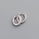 thumbnail image 1 of Pendientes de circonitas de color con microincrustaciones redondas de plata esterlina S925 de 7 mm para mujer de Europa y Estados Unidos, 1 of 6