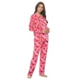 thumbnail image 2 of Casual Nights Womens Rayon Printed Long Sleeve Soft Pajama Set, 2 of 4