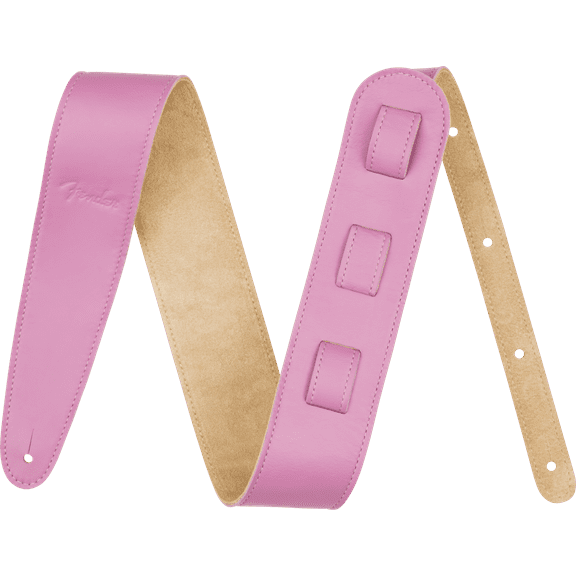 Fender 2.5" Wide Limited Edition Leather Guitar Strap Lavender #0990649014
