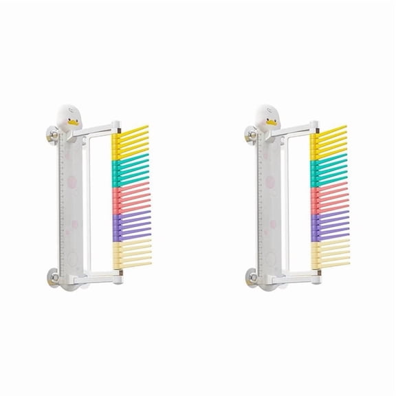 2X Vertical Jump Tester for Kids Cartoon Duck Wall Mounted Vertical Jump Trainer Resettable Vertical Jump
