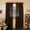 Chocolate, variant on VHC Brands Burlap Natural with Black Stars Primitive 63"x36" Panel Pair Tan Rod Pocket Stenciled Cotton Tie Back(s) Window Curtains