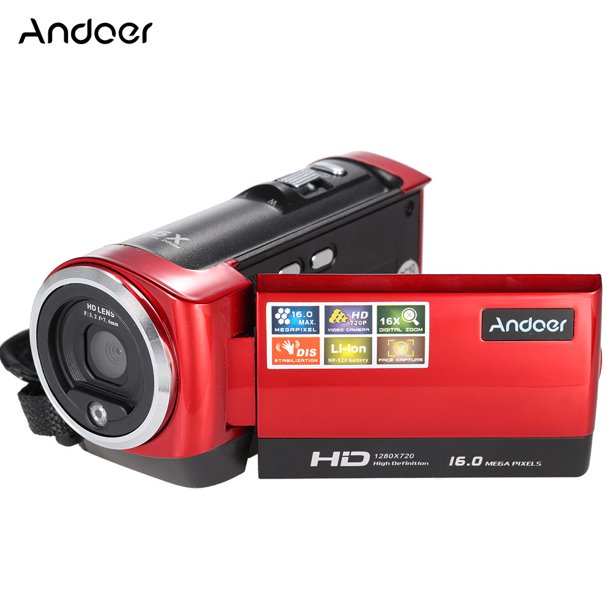 Andoer Mini Portable Digital Video Camera 720P HD 30FPS 16MP Electronic