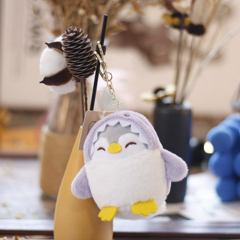 Penguin Pendant - Easy to Hang - Fadeless - Anti-shedding - Highly  Resilient - Full Stuffed Shark Teeth Cap - 10cm - Soft Penguin Keychain for  Kids 