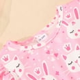 thumbnail image 4 of Girls' Dresses Fly Sleeve Valentine Day Prints Dress Dance Party Dresses Girl's Essential Dresses,Size 7-8 Years, 4 of 4