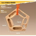 thumbnail image 4 of Hangboard, Hangboard Rock Climbing for Climbing, Home Training, Finger Strengthener, Pull-up Grip Arm Training Portable Finger Board Rock Climbing Holds Indoor and Outdoor, 4 of 5
