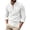 White, variant on StSilkitty Mens Long Sleeve Shirts Linen Lace up V Neck T-Shirts Solid Color Lightweight Casual Pullover Tops