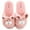 Pink Bunny, variant on Women's Cute Bunny Bedroom Slippers Open Toe Indoor Slides House Slippers (9-10 women, Grey Bunny)