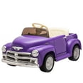 thumbnail image 2 of 12V Kids Ride-On Cars Licensed Chevrolet Electric Ride-On Sports Car Toy with Parents Remote Control Music LED Lights for Boys Girls Ages 3- 8 YO, Purple, 2 of 10
