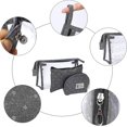thumbnail image 4 of Neceser de maquillaje transparente, impermeable, de PVC, para mujer, bolsa de cosméticos de viaje, bolsa de almacenamiento para vacaciones, gris, 4 of 5