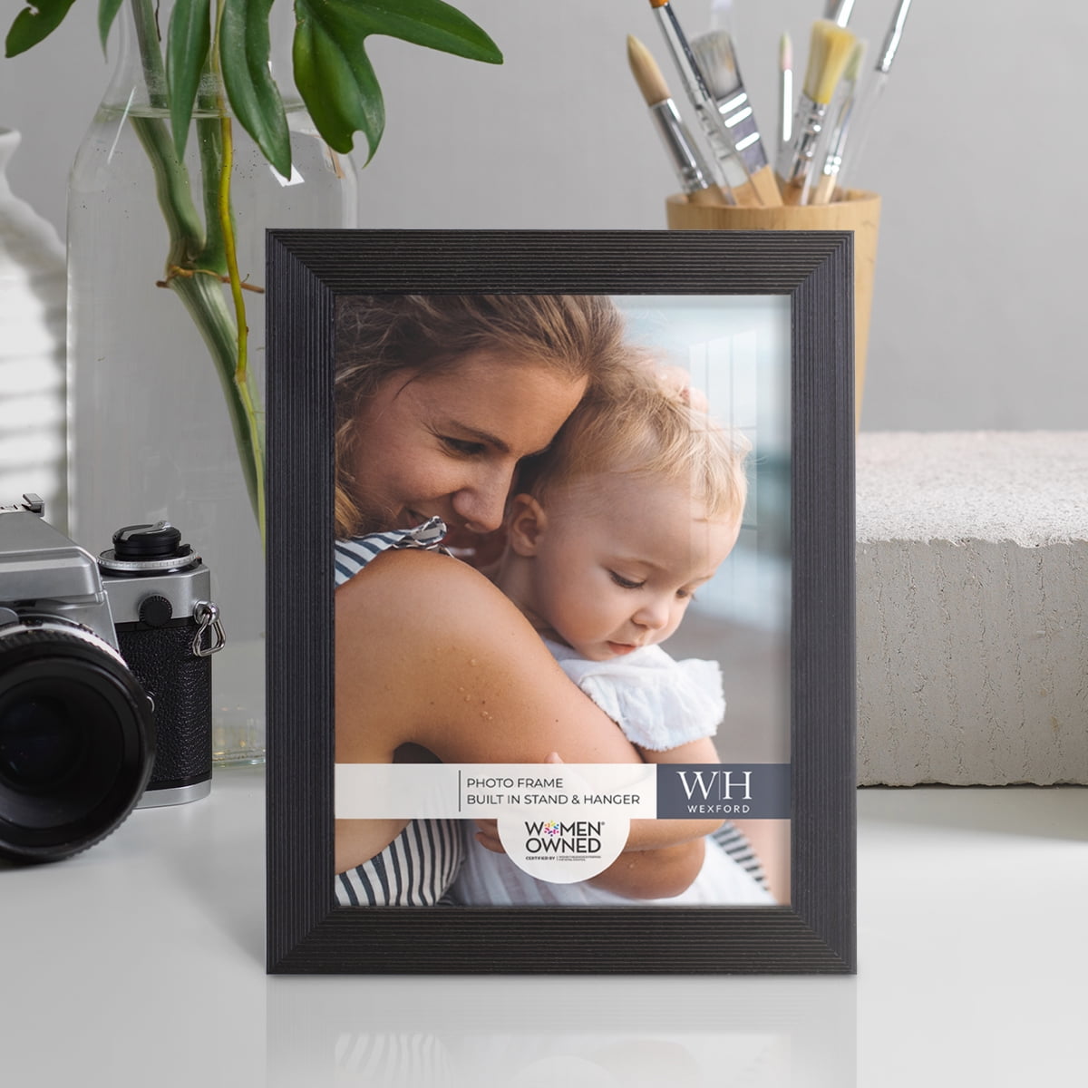 Premium Ebony Solid Wood Picture Frame, 6 x 8
