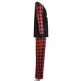thumbnail image 4 of Goocheer Christmas Pjs Matching  Plaid Letter Print Long Sleeve Pullover+ Long Pants Matching Pajamas, 4 of 8