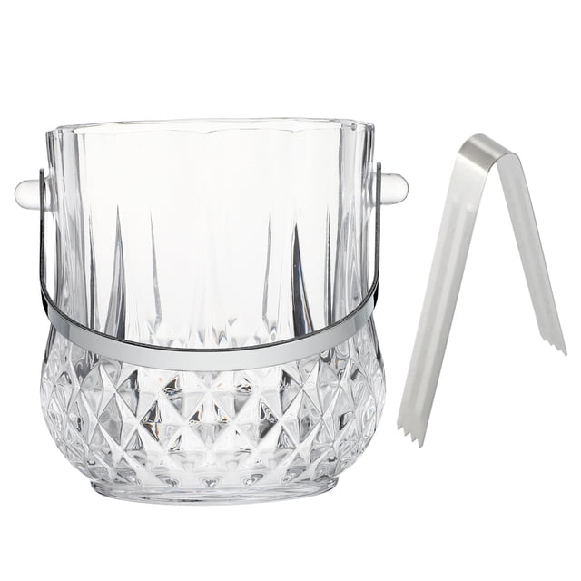 Seau à Glace en Verre avec Poignée pour Rangement Matériau Synthétique de Qualité Supérieure Couleurs Assorties