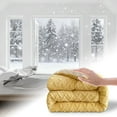 thumbnail image 4 of Sherpa Fleece Blanket 53x78 Inches - Plush Velvet Flannel Bed Blanket Heavy Weight for Winter, Soft Warm Breathable and Machine Washable Throw, 4 of 5