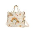 thumbnail image 7 of FORMRS Womens Corduroy Tote Bag Crossbody Shoulder Handbag with Pocket, Retro Rainbow, 7 of 7