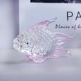 thumbnail image 2 of Glass Fish Shape Table Decor Portable Replacement Vivid Lifelike Colorful Home Computer Desk Ornament Decoration Green, 2 of 8