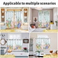 thumbnail image 5 of Cute Easter Bunny Kitchen Curtains Window Panels, Eucalyptus Leaves Colorful Eggs Teal Insulated Window Treatment Curtain, Grommet Curtains for Bedroom/Living Room/Bathroom, 2 Piece 42"Wx54"L, 5 of 8
