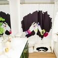 thumbnail image 5 of Pardon My Fro Shanell White Grommet Standard Shower Curtain, Polyester, 71" x 71", 1 Piece, 5 of 5