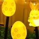 thumbnail image 5 of Juego de 6 luces solares LED de plástico con forma de conejito de Pascua, zanahoria y huevo de Pascua, para jardín, patio, exterior, montaje en suelo., 5 of 6