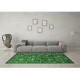 thumbnail image 3 of Ahgly Company Indoor Rectangle Oriental Emerald Green Industrial Area Rugs, 2' x 4', 3 of 4