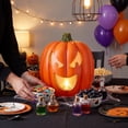 thumbnail image 2 of Way To Celebrate Animated Jack-o'-Lantern Halloween Decor Pumpkin, 22 in, Plastic, 2 of 10
