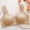 Beige, variant on Women's Plus Size No Underwire Front Button Bra, Bras for Women, Jelly Bras for Women, Sports Bras for Women