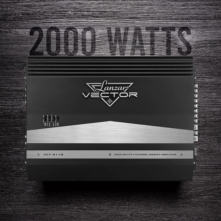 Lanzar 2000W 4 Channel High power Mosfet Amplifier - Walmart.com