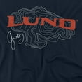 thumbnail image 2 of Lund Fish Finder Logo Unisex Adult Long-Sleeve T Shirt, Navy, X-Large, 2 of 3